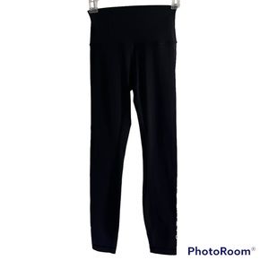 Lululemon Black Leggings City Row Branded